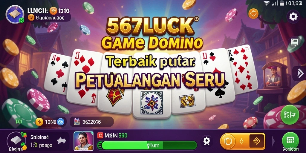 Tampilan seru gameplay Domino dalam 567LUCK.
