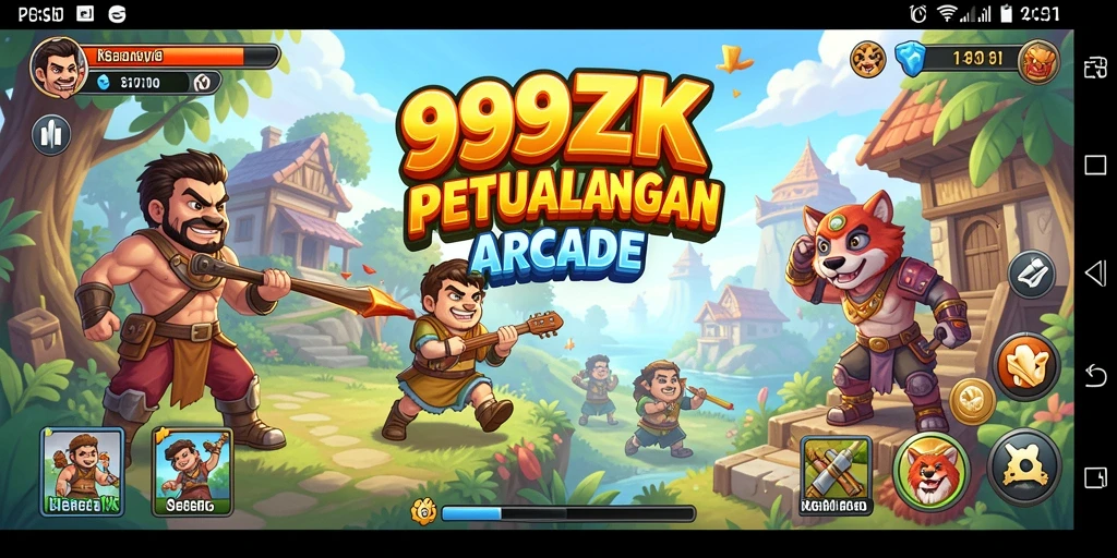 Screenshot gameplay 999ZK menampilkan aksi seru babak arcade.