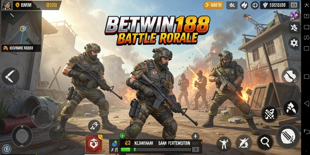 Gameplay seru dalam BETWIN188 dengan pertempuran intens antar pemain.