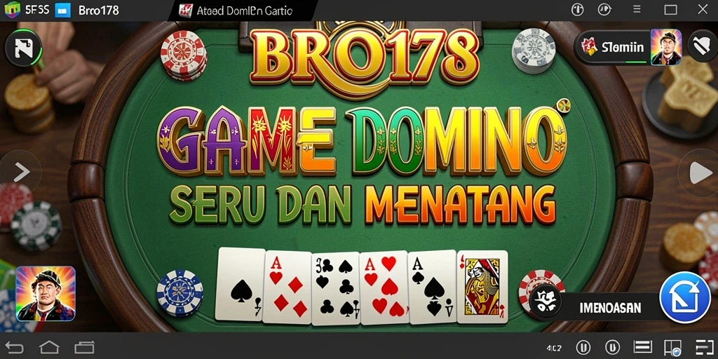 Tampilan gameplay domino yang seru dan interaktif.