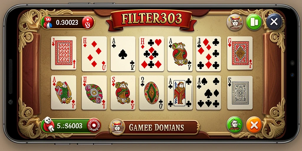 Tampilan gameplay domino yang seru dan interaktif.