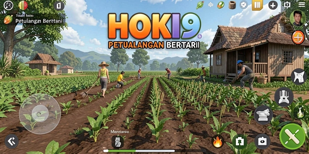 Screenshot HOKI9 menunjukkan petualangan bertani yang seru dan menarik.