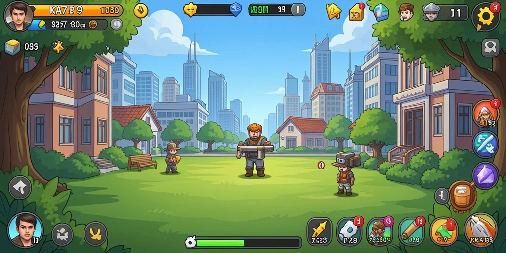 Tangkapan layar utama <strong>KA789</strong> memperlihatkan gameplay seru dalam mode Idle.