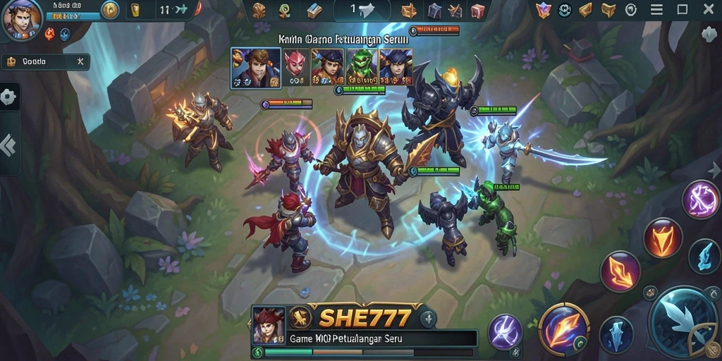 Tampilan gameplay seru dari SHE777 dalam dunia MMORPG.