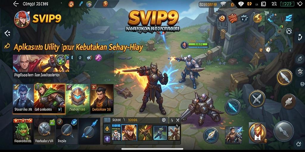 Tampilan antarmuka SVIP9 dengan fitur utility yang lengkap.
